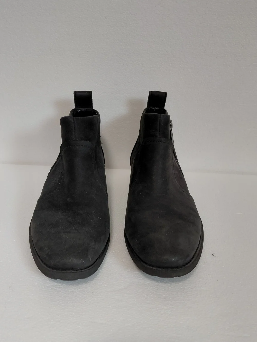 UGG Men's Black Nubuck Chukka Boots with Side Zip